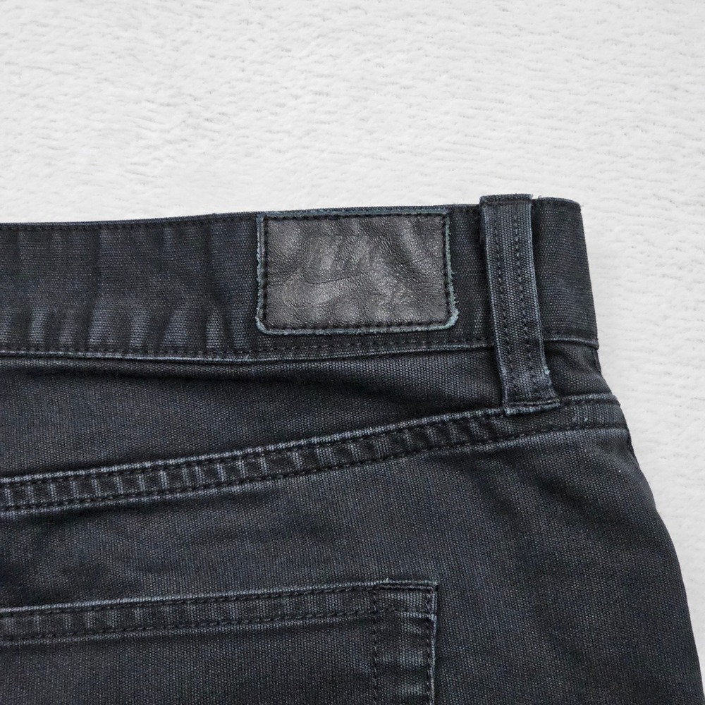 Nike SB Skate Pants Mens 36x 34 Black Stretch Canvas Streetwear Hip Hop 624952 - Picture 13 of 13
